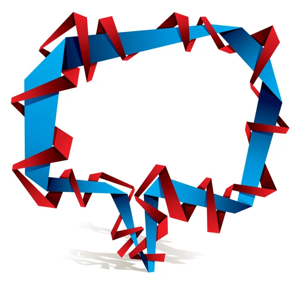Origami style bulle de discours 2 . — Image vectorielle