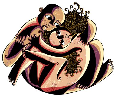 Lovers. clipart