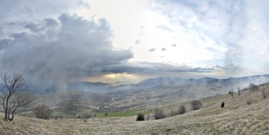 Panorama of Beautiful Mountain Landscape