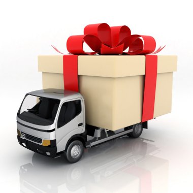 Car delivery clipart