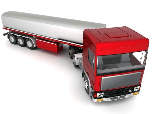 Vrachtwagen met lading — Stockfoto