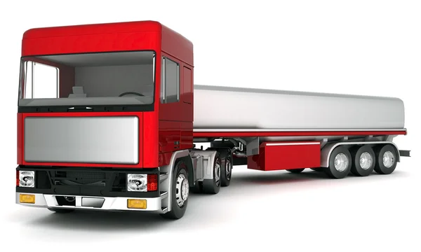 Vrachtwagen met lading — Stockfoto