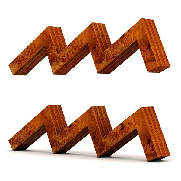Dřevěný zvěrokruh znamení — Stock fotografie