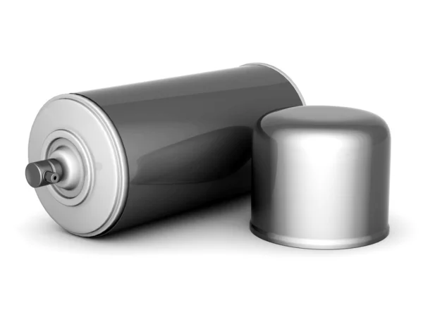 Aluminum spray cans — Stock Photo, Image