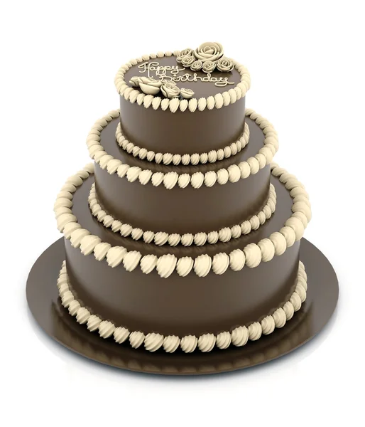 Magnifique gâteau de mariage — Photo