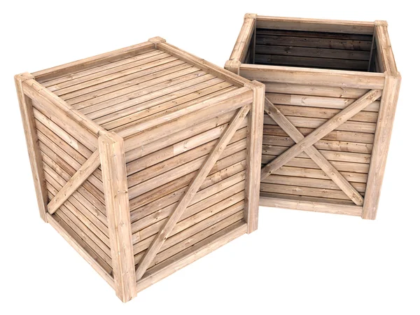 Wooden container Stock Image