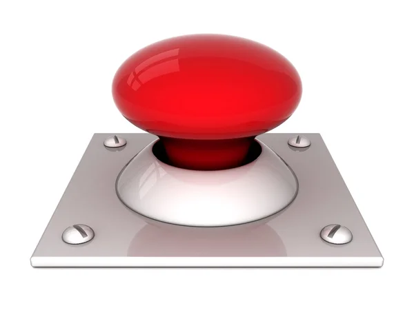 Image le bouton rouge — Photo