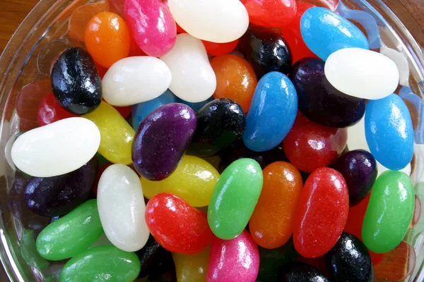 다채로운 캔디 콩의 근접 촬영 — 스톡 사진