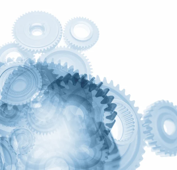 Gears on plain background. Copy space — Stock Photo, Image
