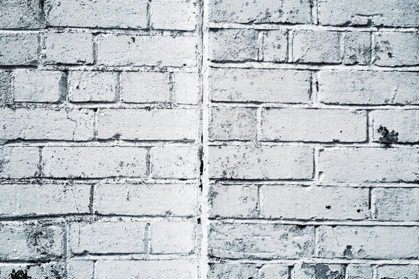 White blocks on building wall