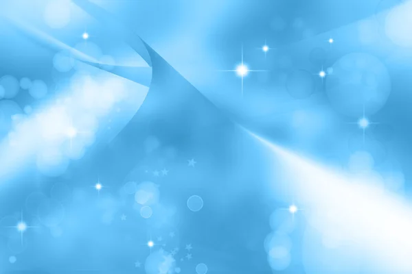 Stars sparkling on a blue background — Stock Photo, Image