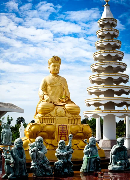 Buddhistické sochy postava, Kuan Bódhisattva — Stock fotografie