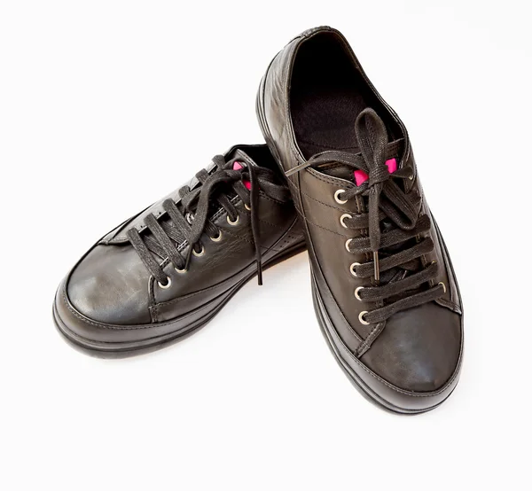 Neue schwarze Schuhe — Stockfoto