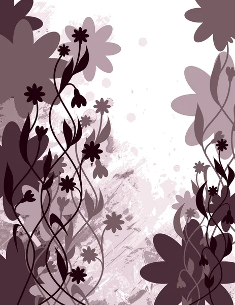 ベクトルの背景。花のイラスト. — ストックベクタ