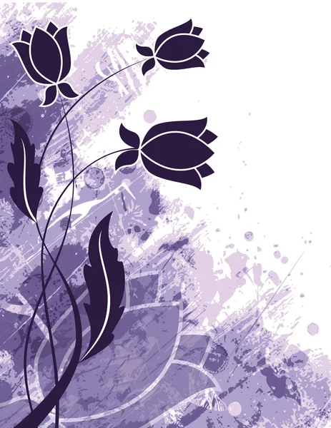 Abstrakt floral bakgrund. vektor illustration. — Stock vektor