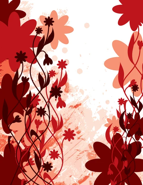 Abstrakter floraler Hintergrund. Vektorillustration. — Stockvektor