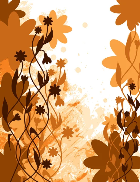 Fond floral abstrait. illustration vectorielle . — Image vectorielle