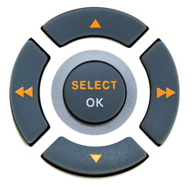 Buttons select and ok clipart