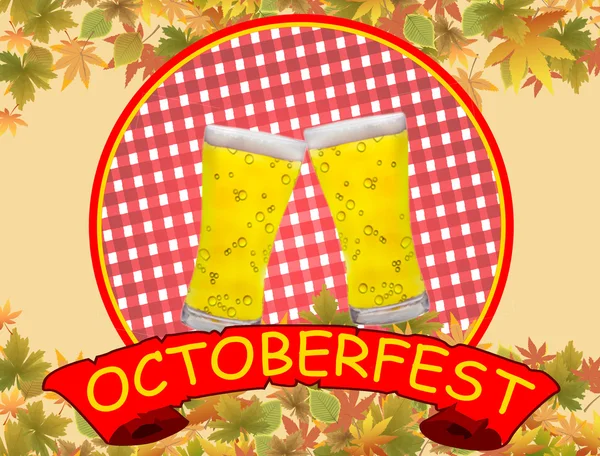 Oktoberfest achtergrond — Stockvector