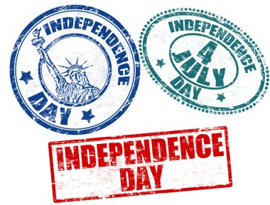 Independece Day stamps clipart