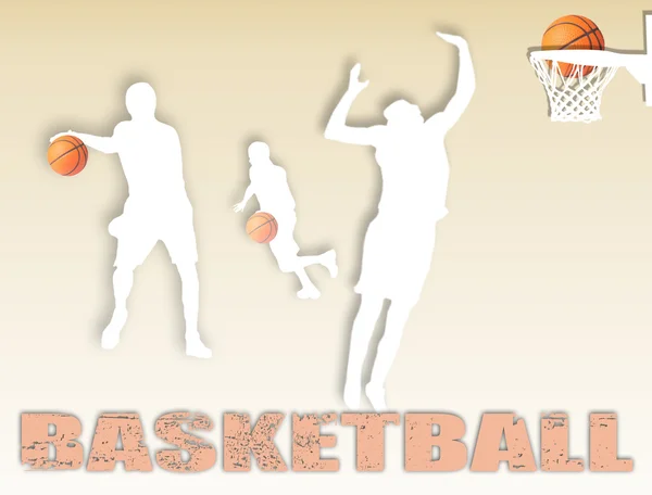 Joueurs de basket — Image vectorielle