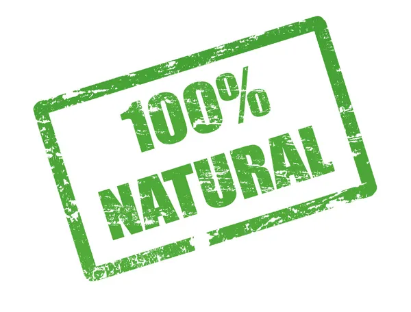 100% natürlicher Stempel — Stockvektor