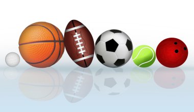 Sports balls clipart