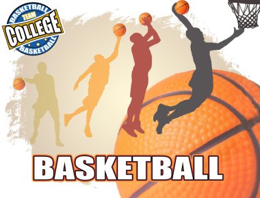 Basketball poster clipart