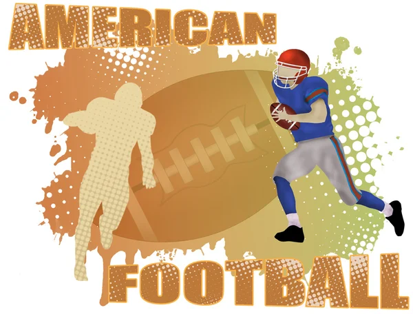 Αμερικάνικη αφίσα ποδοσφαίρου — Διανυσματικό Αρχείο