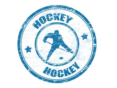 Hockey stamp clipart