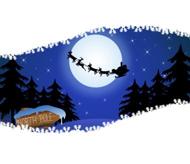 Santa background clipart