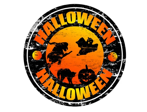 Halloween stamp — Stock Vector