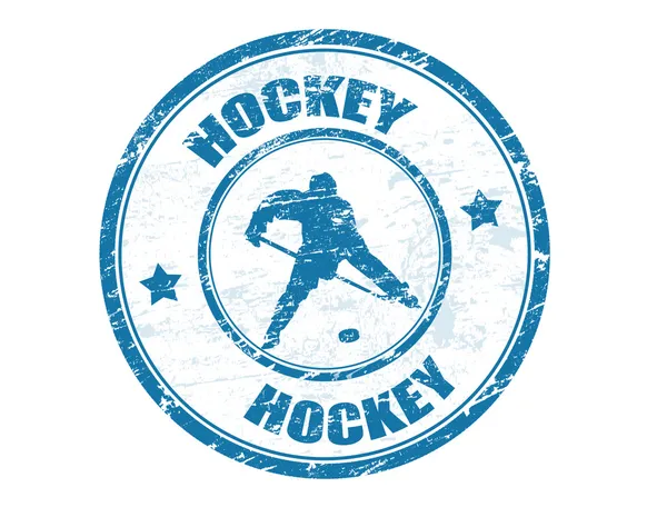 Timbre hockey — Image vectorielle