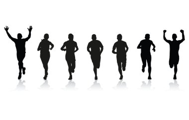 Runners clipart