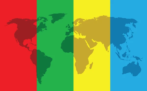 Fond de couleur mondiale — Image vectorielle
