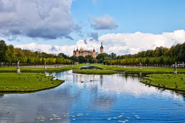 Німеччина замок Schwerin Ліцензійні Стокові Фото