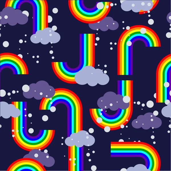 Regenboog herhaling — Stockvector