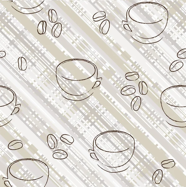 Modèle de tasse sans couture — Image vectorielle