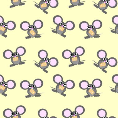 cartoon mouse repetitions clipart