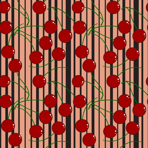 Seamless fruit pattern — Stock Vector