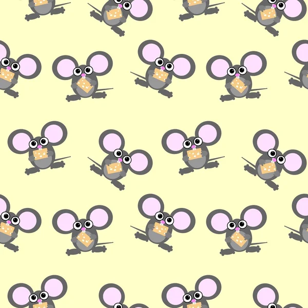 Ripetizioni del mouse dei cartoni animati — Vettoriale Stock