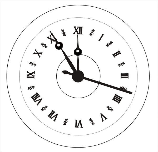 Horloge de Noël vectorielle  . — Image vectorielle