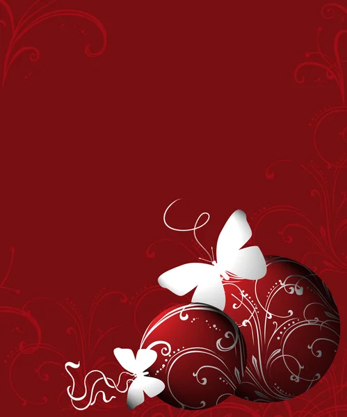 Christmas abstract red balls — Stock Photo, Image