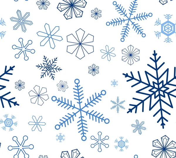 stock vector Snowflake seamless background