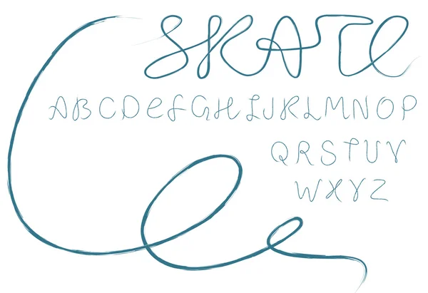 Skate abeceda — Stockový vektor