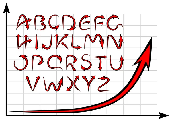 Grafik alfabesi — Stok Vektör