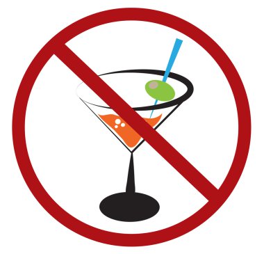 No Drinking vector