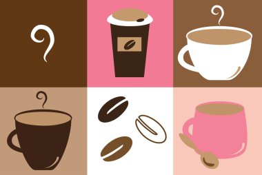 Cute Coffee Mugs clipart