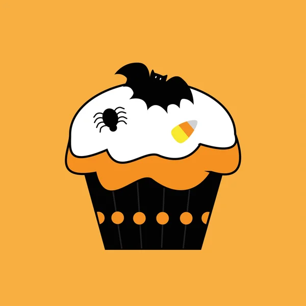 Happy Halloween cupcake — Stock vektor