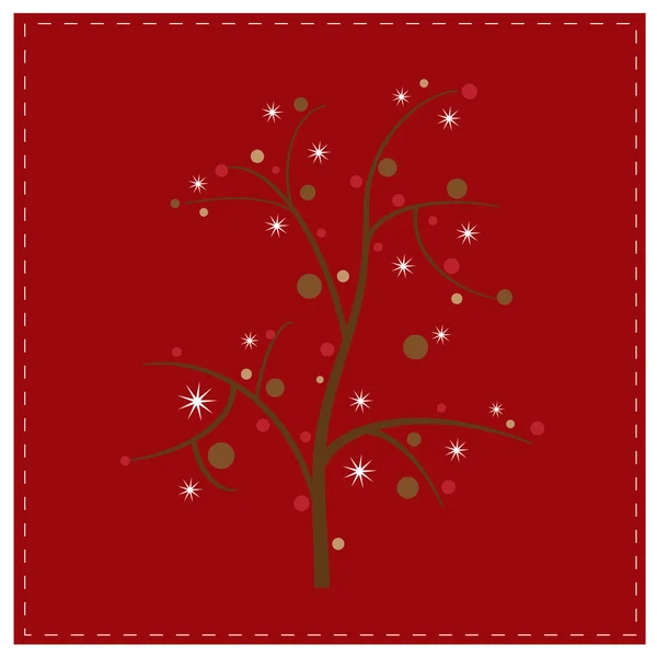 Kerstboomkaart — Stockvector